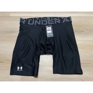 NWT Under Armour Compression Heat Gear Long Shorts Mens 2XL Tight Black New
